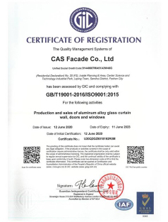 ISO9001 Certificate 2015